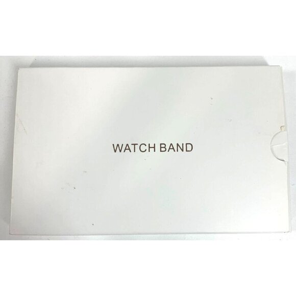Apple Watch Replacement Band 42mm-44mm Grey Leather Rose Gold Black New In Box - Picture 4 of 4